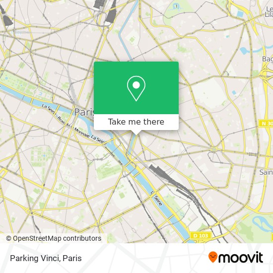 Parking Vinci map