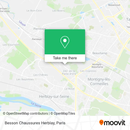Besson Chaussures Herblay map