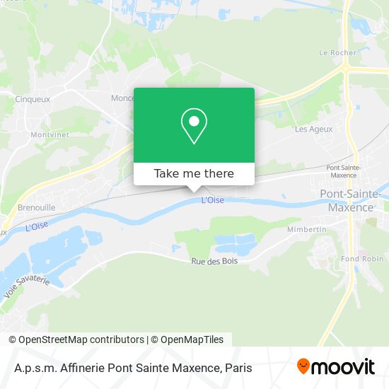 Mapa A.p.s.m. Affinerie Pont Sainte Maxence