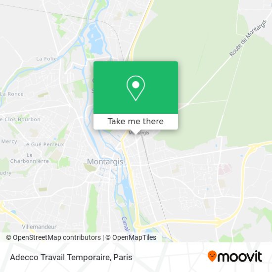 Adecco Travail Temporaire map