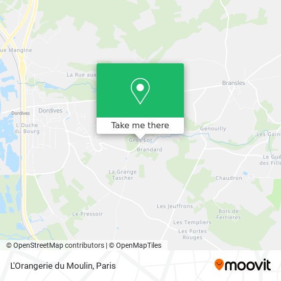 L'Orangerie du Moulin map