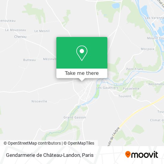 Gendarmerie de Château-Landon map