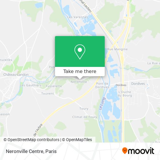 Mapa Neronville Centre