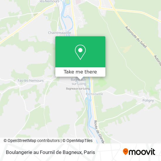 Mapa Boulangerie au Fournil de Bagneux
