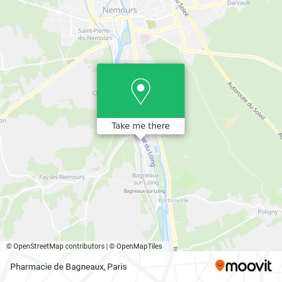 Mapa Pharmacie de Bagneaux