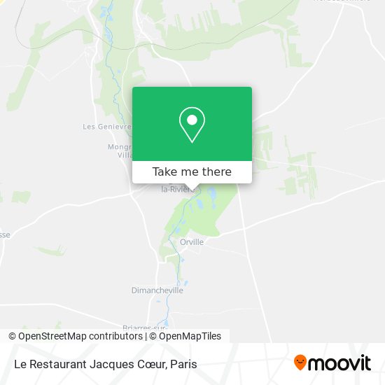 Mapa Le Restaurant Jacques Cœur