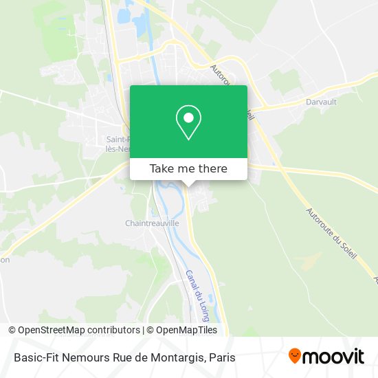 Basic-Fit Nemours Rue de Montargis map