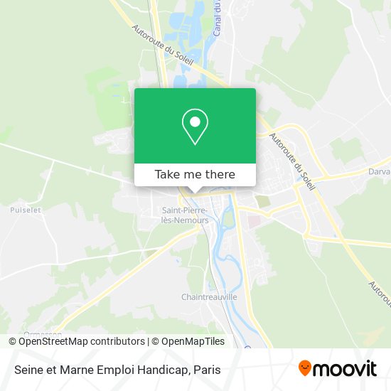 Mapa Seine et Marne Emploi Handicap