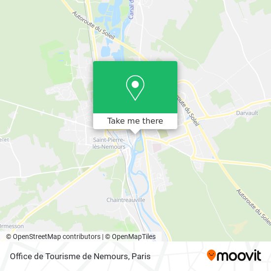 Office de Tourisme de Nemours map