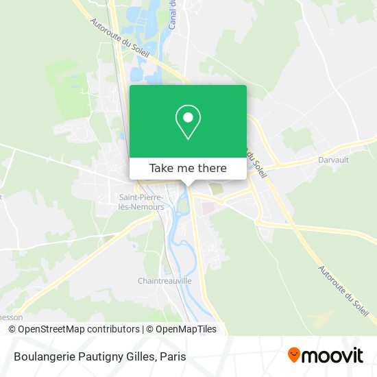 Mapa Boulangerie Pautigny Gilles