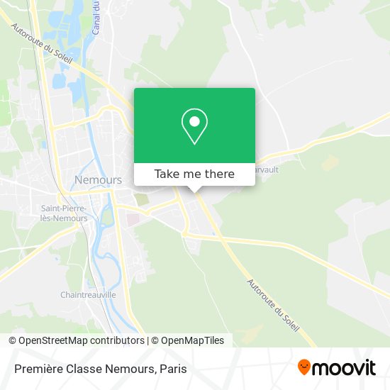 Première Classe Nemours map