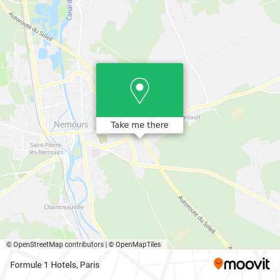 Formule 1 Hotels map