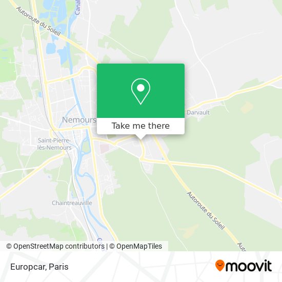 Mapa Europcar