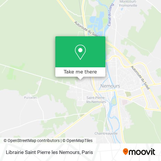 Mapa Librairie Saint Pierre les Nemours