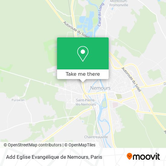 Add Eglise Evangélique de Nemours map