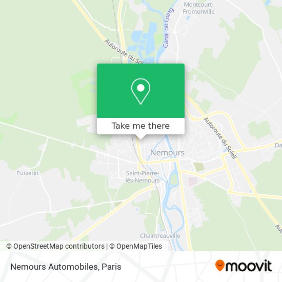 Mapa Nemours Automobiles