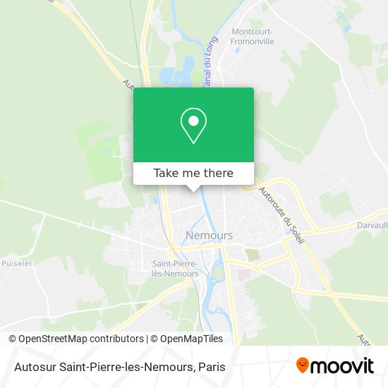 Mapa Autosur Saint-Pierre-les-Nemours