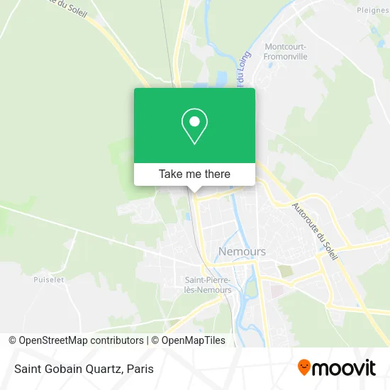 Saint Gobain Quartz map