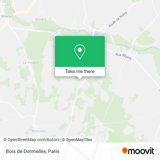 Mapa Bois de Dormelles