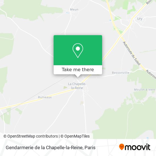 Mapa Gendarmerie de la Chapelle-la-Reine