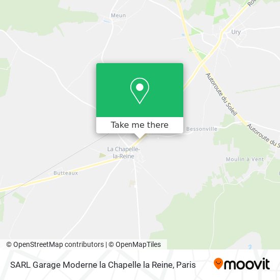 SARL Garage Moderne la Chapelle la Reine map