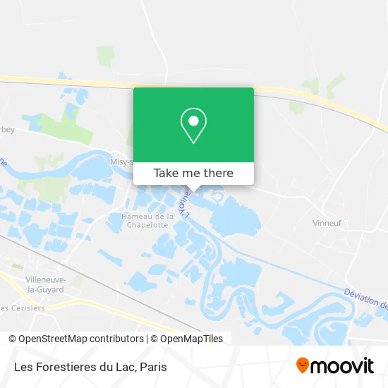 Les Forestieres du Lac map