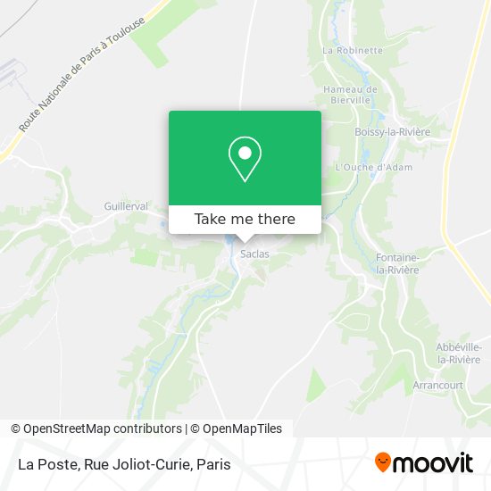 Mapa La Poste, Rue Joliot-Curie