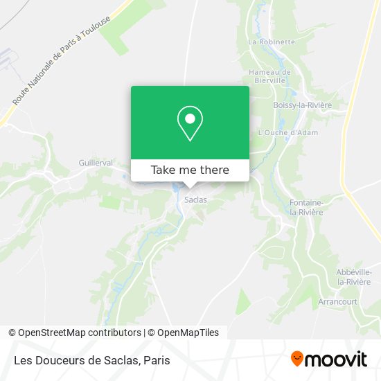 Les Douceurs de Saclas map