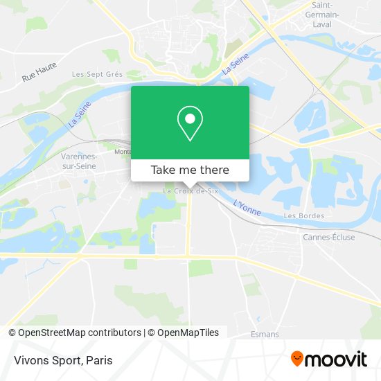 Vivons Sport map