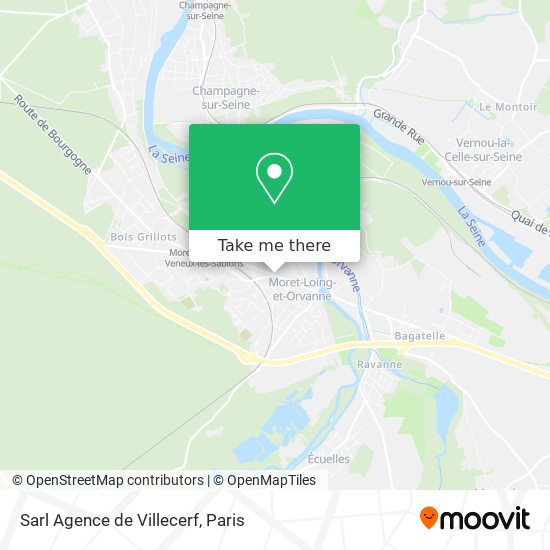 Sarl Agence de Villecerf map