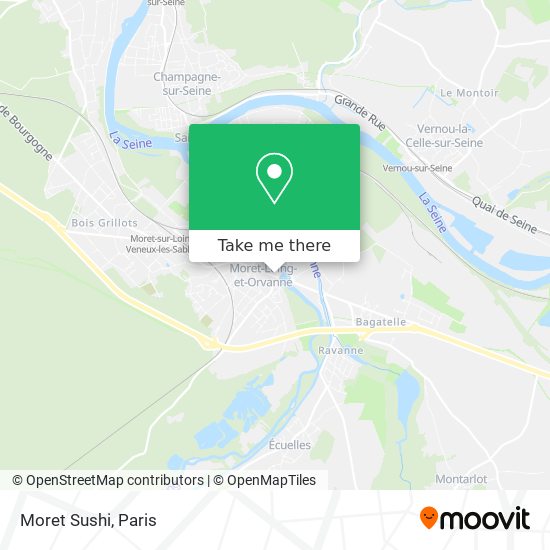 Moret Sushi map