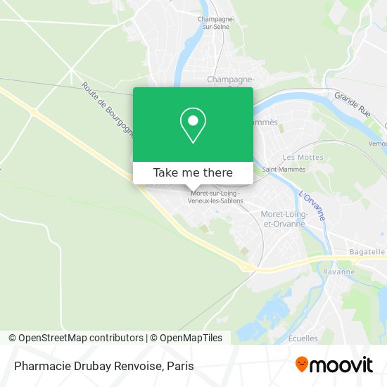 Mapa Pharmacie Drubay Renvoise