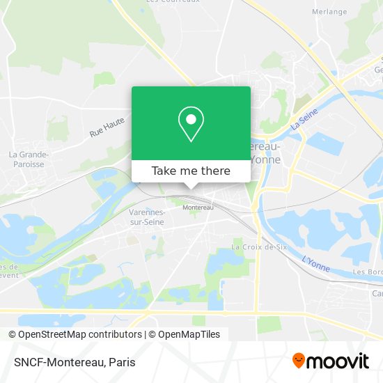 SNCF-Montereau map