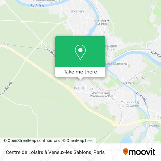 Centre de Loisirs à Veneux-les Sablons map