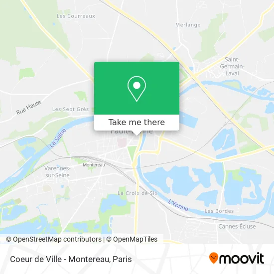 Coeur de Ville - Montereau map
