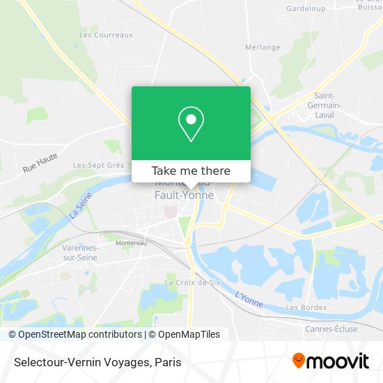 Selectour-Vernin Voyages map