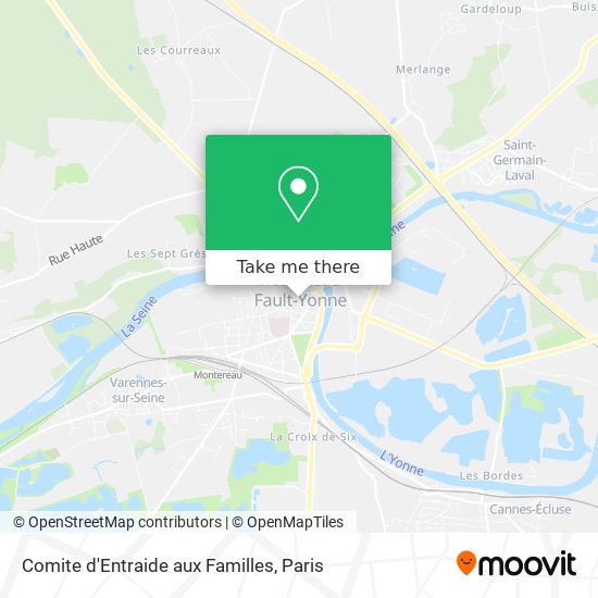 Comite d'Entraide aux Familles map