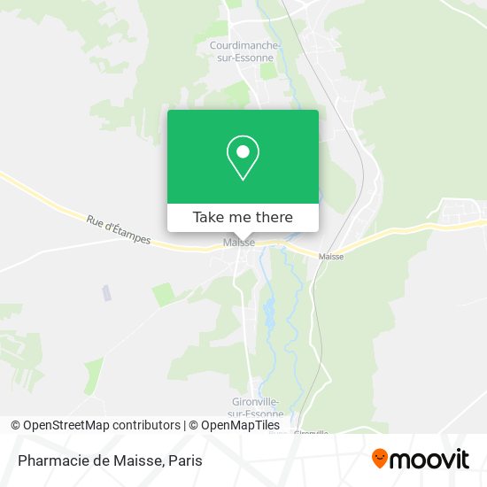 Pharmacie de Maisse map