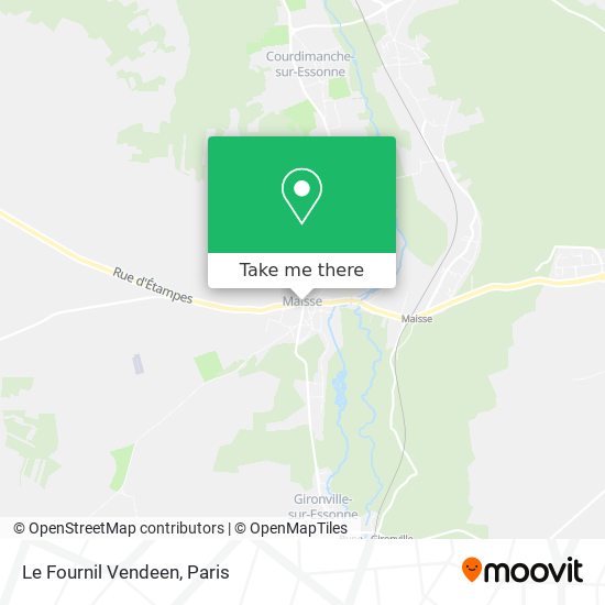 Le Fournil Vendeen map