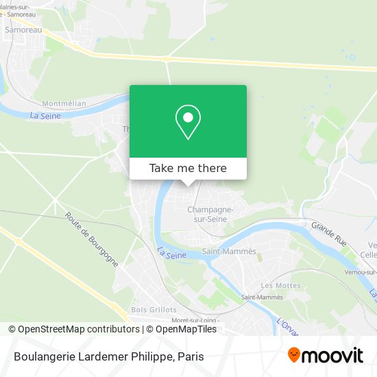 Mapa Boulangerie Lardemer Philippe