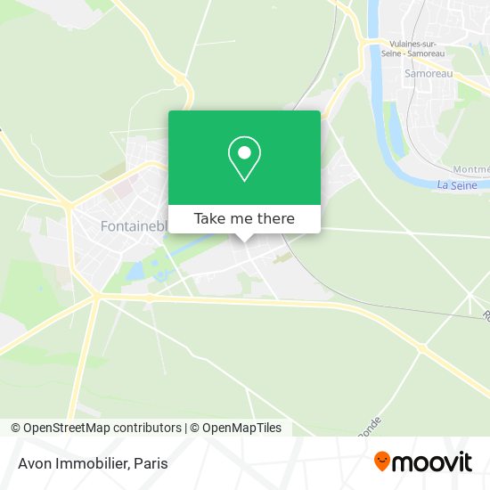 Avon Immobilier map