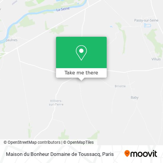 Maison du Bonheur Domaine de Toussacq map