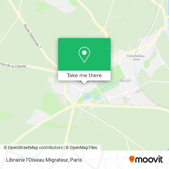 Mapa Librairie l'Oiseau Migrateur