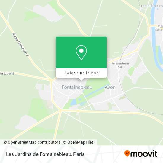 Les Jardins de Fontainebleau map