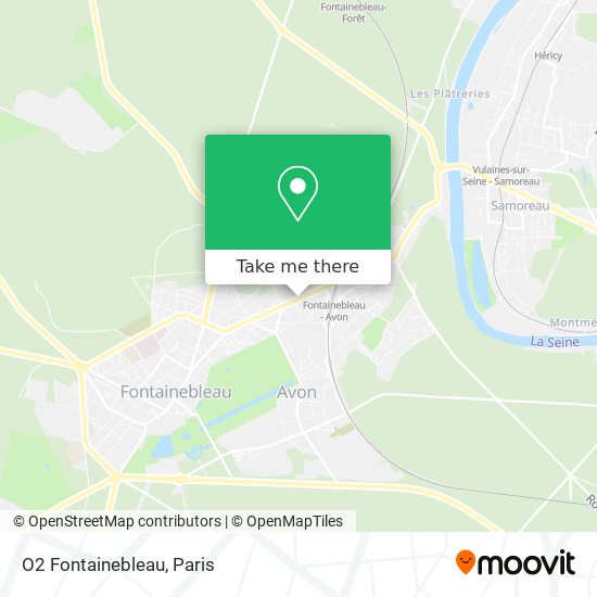 O2 Fontainebleau map