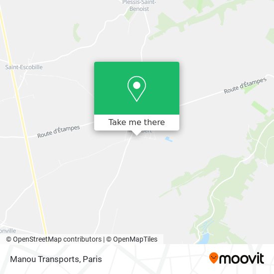 Manou Transports map