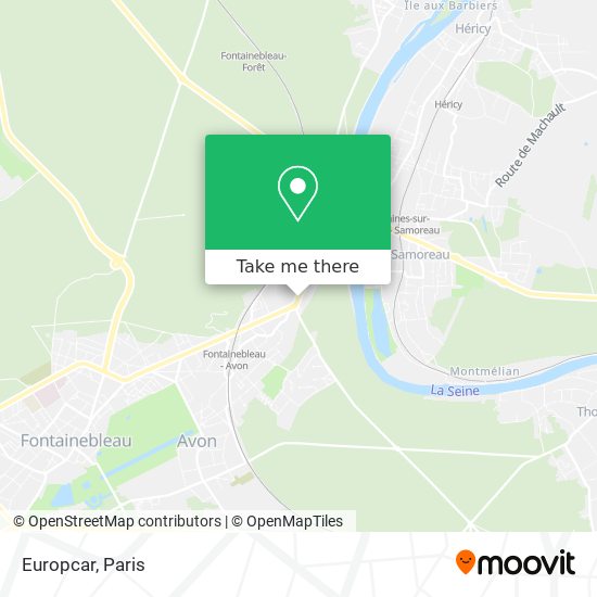 Mapa Europcar