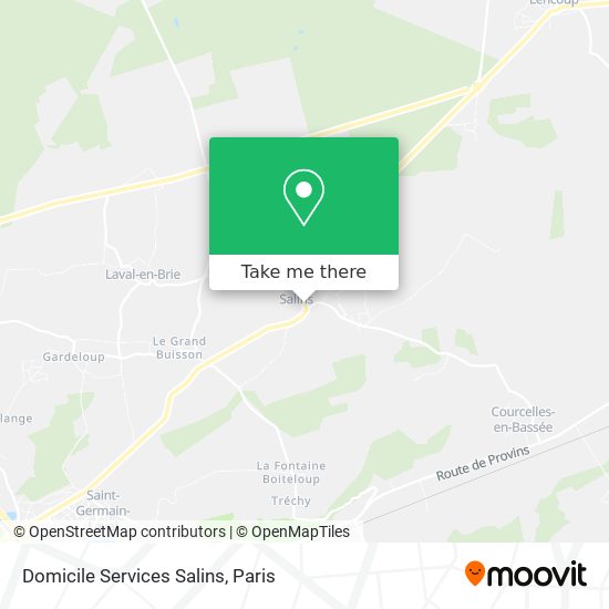 Domicile Services Salins map