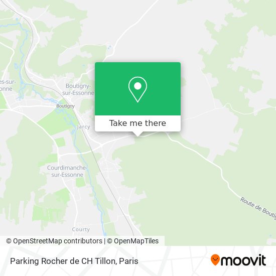 Mapa Parking Rocher de CH Tillon