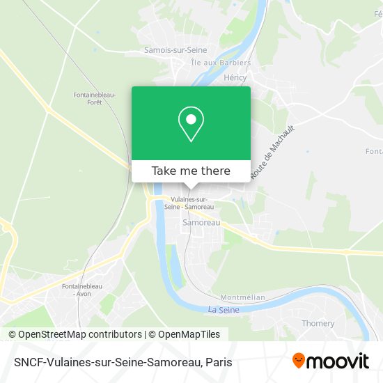 Mapa SNCF-Vulaines-sur-Seine-Samoreau